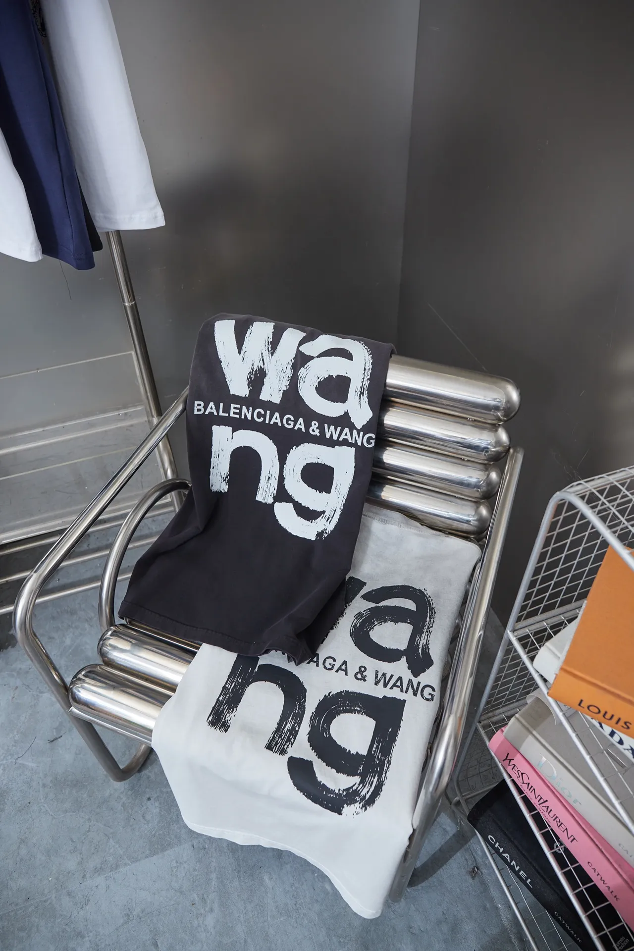 Alexarderwang 25SS New Arrival 100% 32 1X 1 ：Black/White/Blue/Green Size：S/M/L/XL